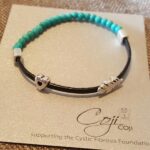 Leather And Turquoise Bead Bracelet