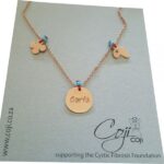 Rose/Gold Name Charm Necklace