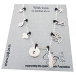 Silver Initial Charm Necklace