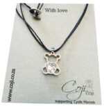 Teddy on cord necklace