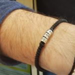 Men's Black Single Strap Bracelet
